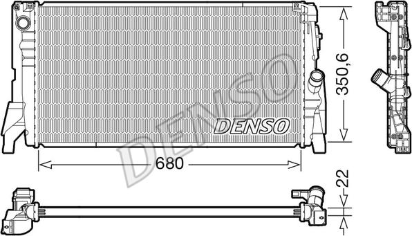 Denso DRM05118 - Radiatore, Raffreddamento motore www.autoricambit.com