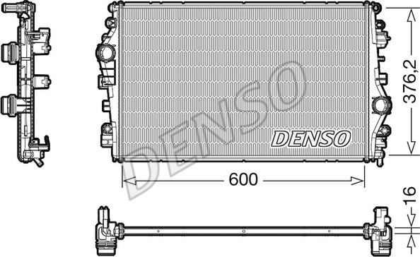 Denso DRM01009 - Radiatore, Raffreddamento motore www.autoricambit.com