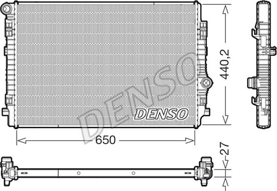 Denso DRM02046 - Radiatore, Raffreddamento motore www.autoricambit.com