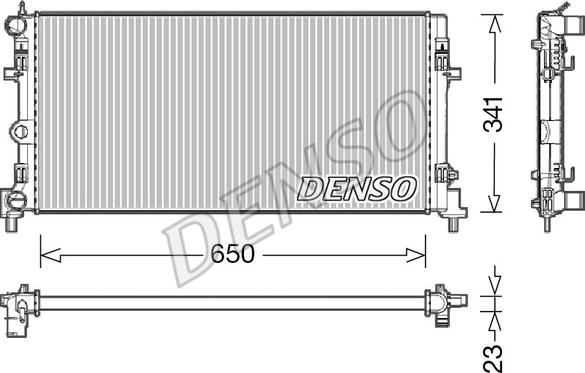 Denso DRM02015 - Radiatore, Raffreddamento motore www.autoricambit.com