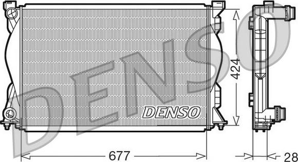 Denso DRM02036 - Radiatore, Raffreddamento motore www.autoricambit.com