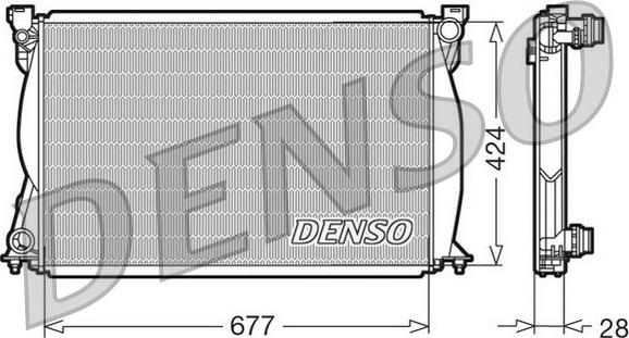 Denso DRM02038 - Radiatore, Raffreddamento motore www.autoricambit.com