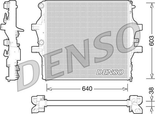Denso DRM12009 - Radiatore, Raffreddamento motore www.autoricambit.com