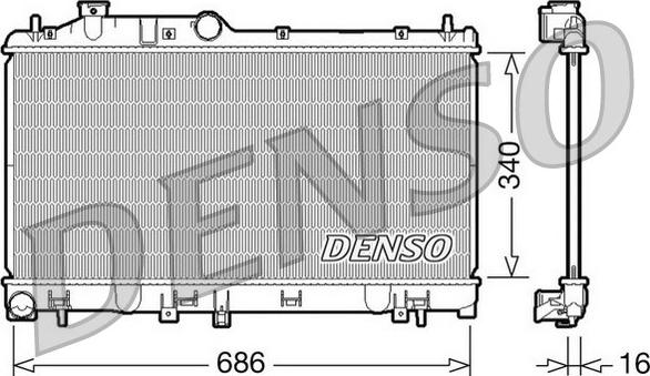 Denso DRM36007 - Radiatore, Raffreddamento motore www.autoricambit.com