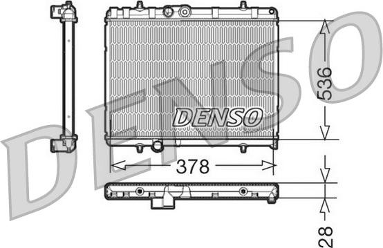 Denso DRM21056 - Radiatore, Raffreddamento motore www.autoricambit.com