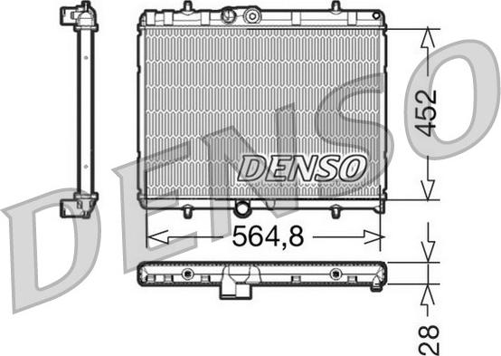 Denso DRM21057 - Radiatore, Raffreddamento motore www.autoricambit.com