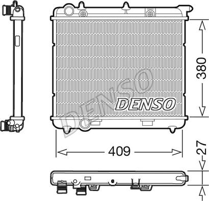 Denso DRM21024 - Radiatore, Raffreddamento motore www.autoricambit.com