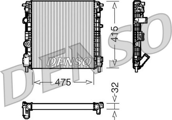 Denso DRM23015 - Radiatore, Raffreddamento motore www.autoricambit.com
