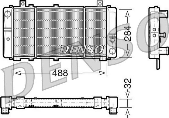 Denso DRM27001 - Radiatore, Raffreddamento motore www.autoricambit.com
