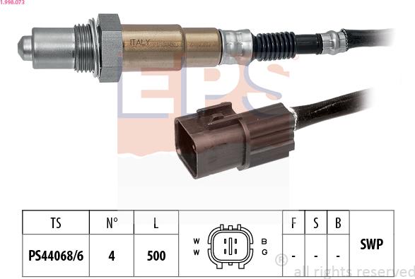 EPS 1.998.073 - Sonda lambda www.autoricambit.com