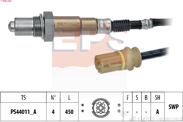 EPS 1.998.329 - Sonda lambda www.autoricambit.com