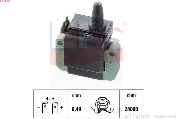 EPS 1.970.347 - Bobina d'accensione www.autoricambit.com