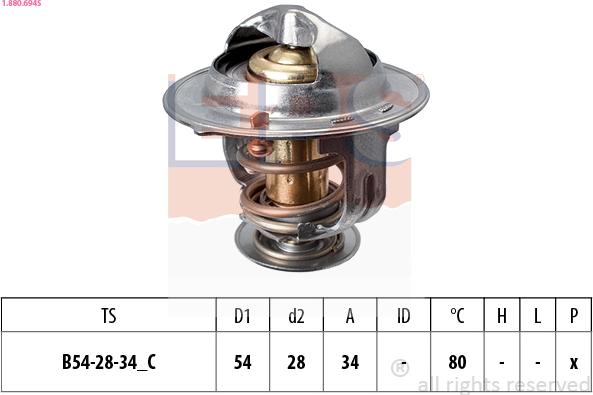 EPS 1.880.694S - Termostato, Refrigerante www.autoricambit.com