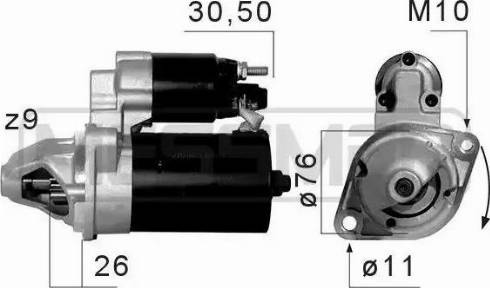 ERA 220662 - Motorino d'avviamento www.autoricambit.com