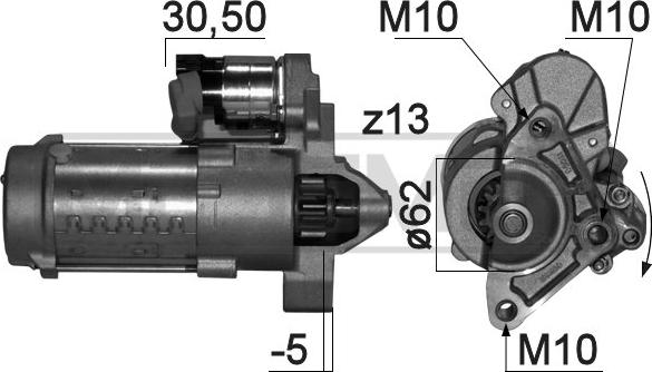 ERA 220835 - Motorino d'avviamento www.autoricambit.com