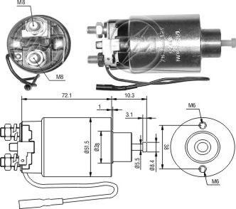 ERA ZM798 - Elettromagnete, Motore d'avviamento www.autoricambit.com