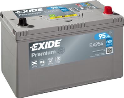 Exide EA954 - Batteria avviamento www.autoricambit.com