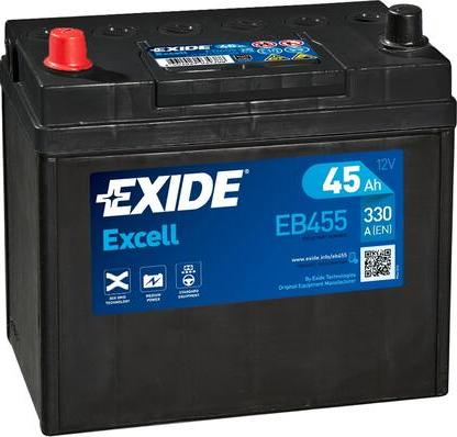 Exide EB455 - Batteria avviamento www.autoricambit.com