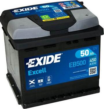 Exide EB500 - Batteria avviamento www.autoricambit.com