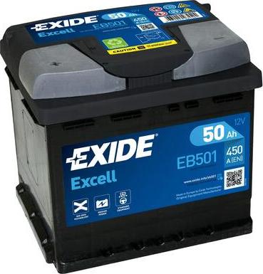 Exide EB501 - Batteria avviamento www.autoricambit.com