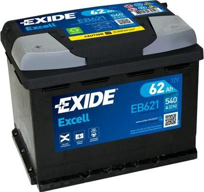 Exide EB621 - Batteria avviamento www.autoricambit.com