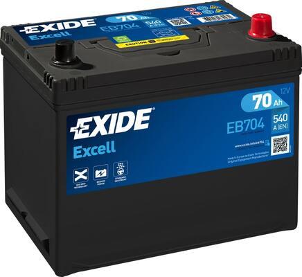 Exide EB704 - Batteria avviamento www.autoricambit.com