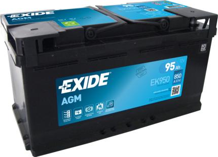 Exide EK950 - Batteria avviamento www.autoricambit.com