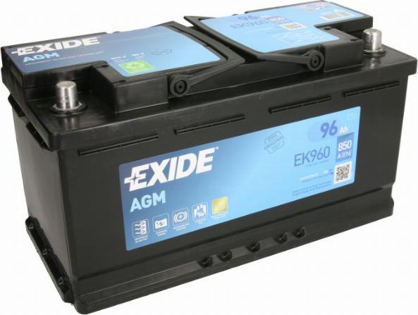 Exide EK960 - Batteria avviamento www.autoricambit.com