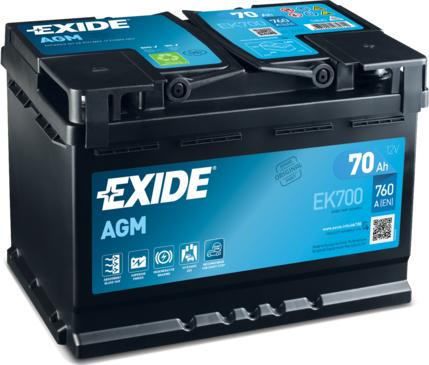Exide EK700 - Batteria avviamento www.autoricambit.com