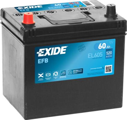Exide EL605 - Batteria avviamento www.autoricambit.com