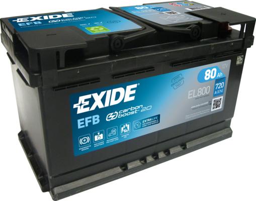 Exide EL800 - Batteria avviamento www.autoricambit.com