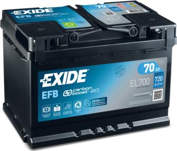 Exide EL700 - Batteria avviamento www.autoricambit.com