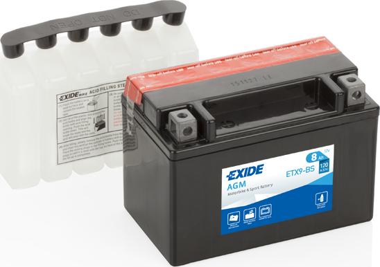 Exide ETX9-BS - Batteria avviamento www.autoricambit.com