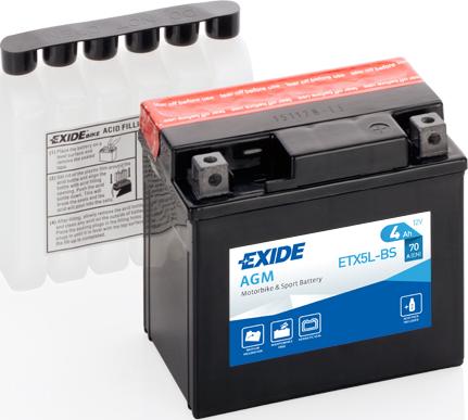 Exide ETX5L-BS - Batteria avviamento www.autoricambit.com