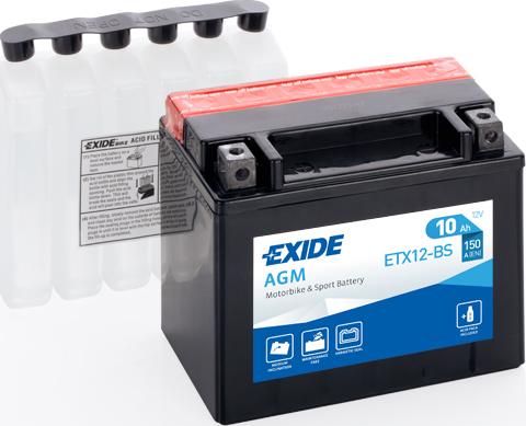 Exide ETX12-BS - Batteria avviamento www.autoricambit.com