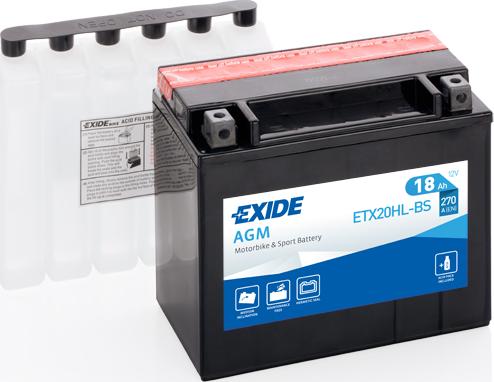 Exide ETX20HL-BS - Batteria avviamento www.autoricambit.com