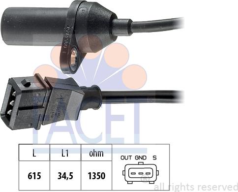 FACET 9.0053 - Generatore di impulsi, Albero a gomiti www.autoricambit.com