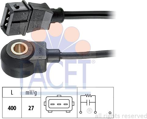 FACET 9.3002 - Sensore di detonazione www.autoricambit.com