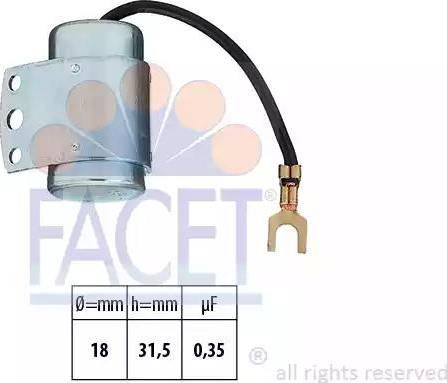 FACET 0.0065 - Condensatore, Impianto d'accensione www.autoricambit.com