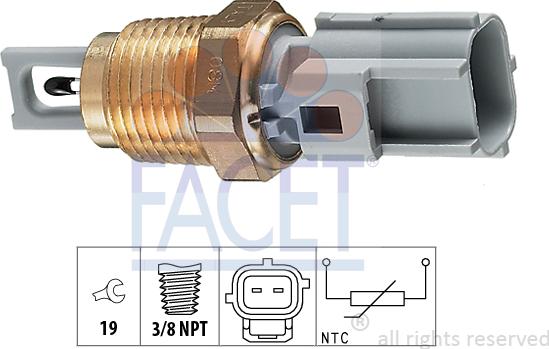 FACET 10.4004 - Sensore, Temperatura aria aspirata www.autoricambit.com