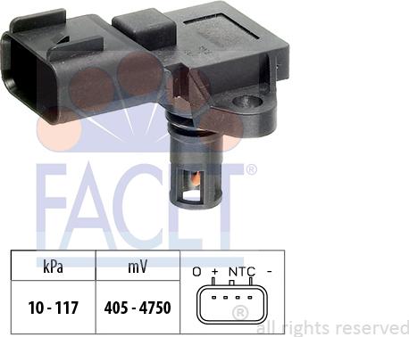FACET 10.3097 - Sensore pressione aria, Aggiustaggio altimetrico www.autoricambit.com