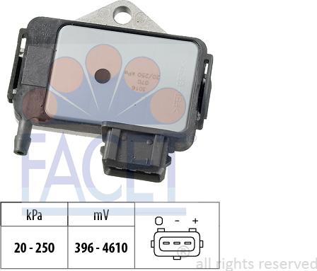FACET 10.3016 - Sensore pressione aria, Aggiustaggio altimetrico www.autoricambit.com
