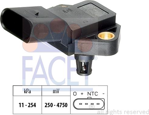 FACET 10.3083 - Sensore pressione aria, Aggiustaggio altimetrico www.autoricambit.com