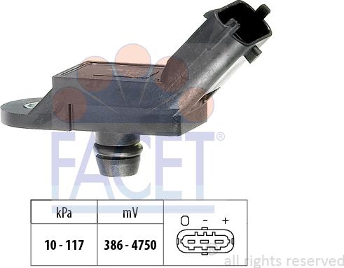 FACET 10.3133 - Sensore pressione aria, Aggiustaggio altimetrico www.autoricambit.com