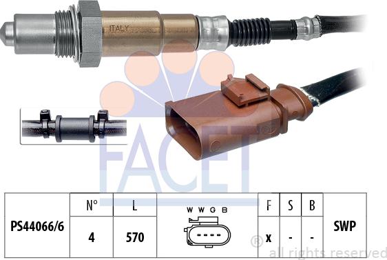 FACET 10.7966 - Sonda lambda www.autoricambit.com