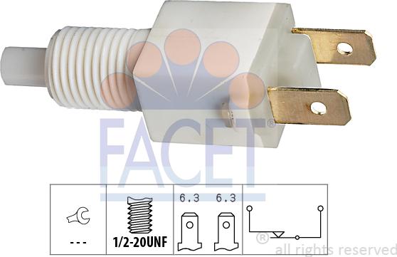 FACET 7.1034 - Interruttore luce freno www.autoricambit.com