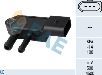 FAE 16109 - Sensore, Pressione gas scarico www.autoricambit.com
