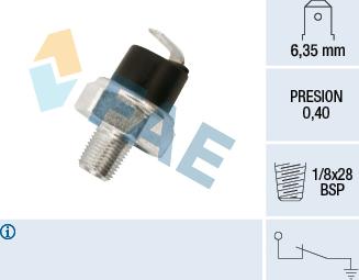FAE 11730 - Sensore, Pressione olio www.autoricambit.com
