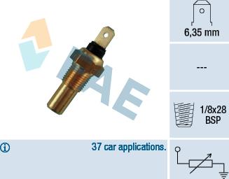 FAE 31630 - Sensore, Temperatura refrigerante www.autoricambit.com