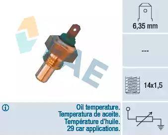 FAE 31700 - Sensore, Temperatura olio www.autoricambit.com